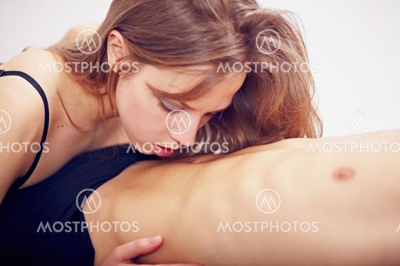 Muscular man and a beautiful girl