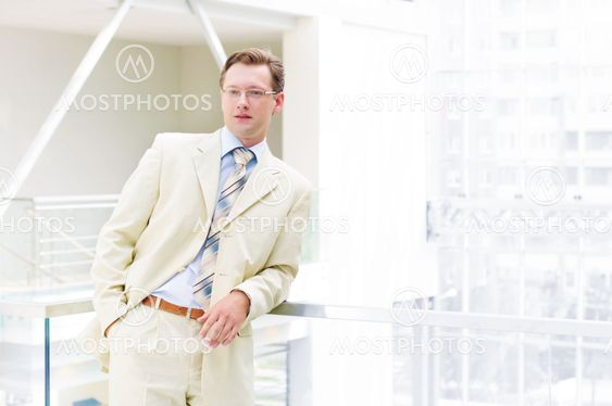 Smiling business man