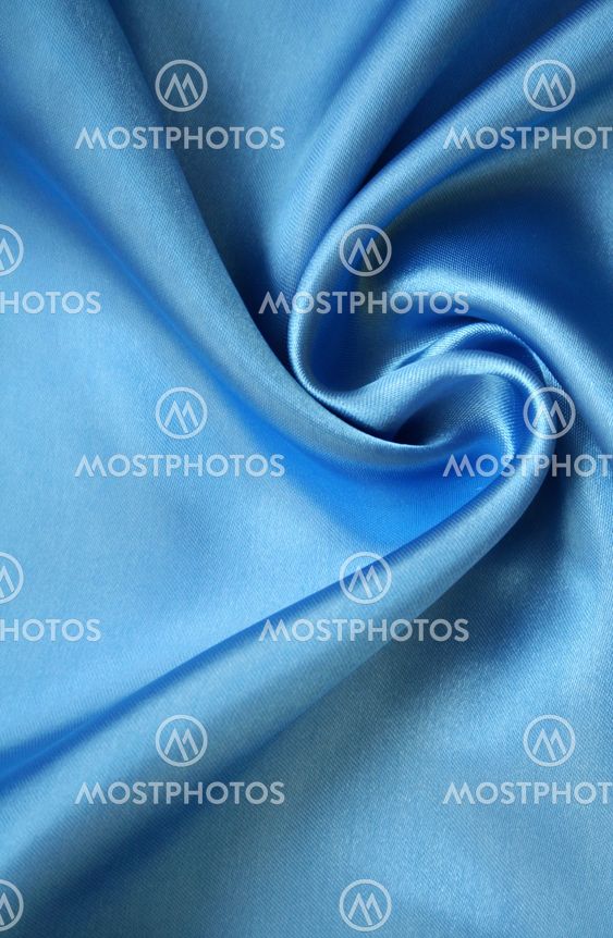 Smooth elegant blue silk as background