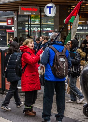 Liten protest mot Israels ockupation