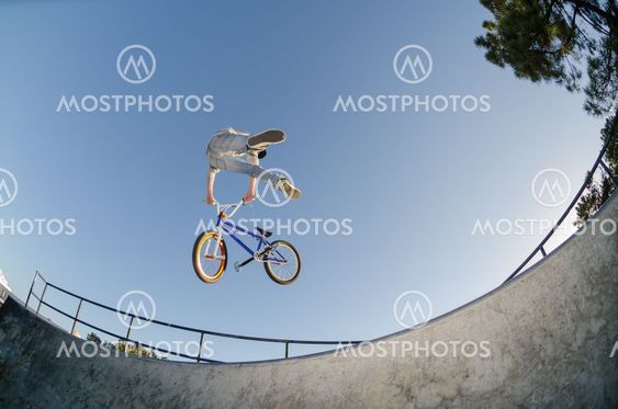 BMX Bike Stunt tail whip