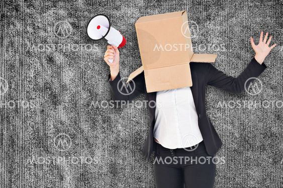 Composite image of anonymous businesswoman sending a text