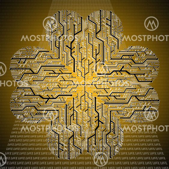 Circuit board in Heart shape