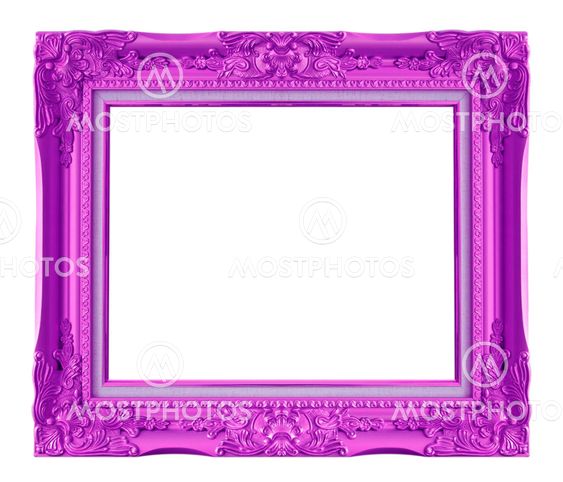 Сиреневая рамка для картины