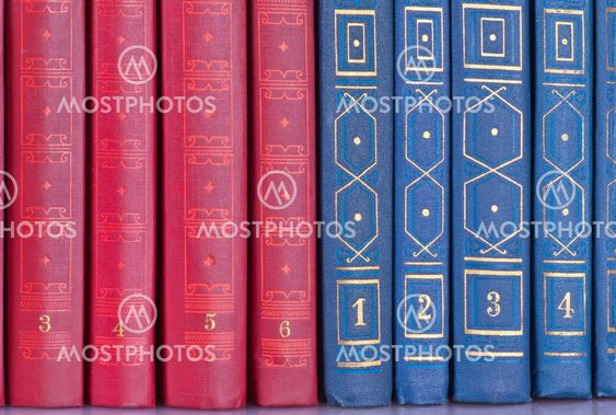 The row of books