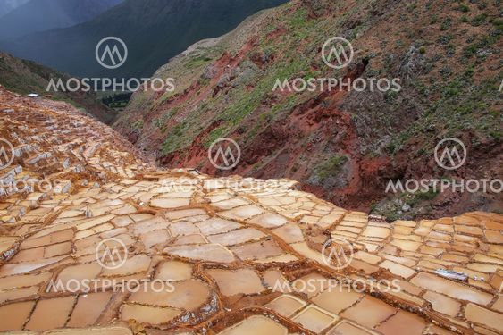 Salinas de Maras - salt evaporation ponds near town of...