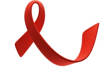 World AIDS Day on December 1. 3d red ribbon. Aids...