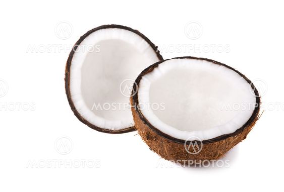 Coconut halves