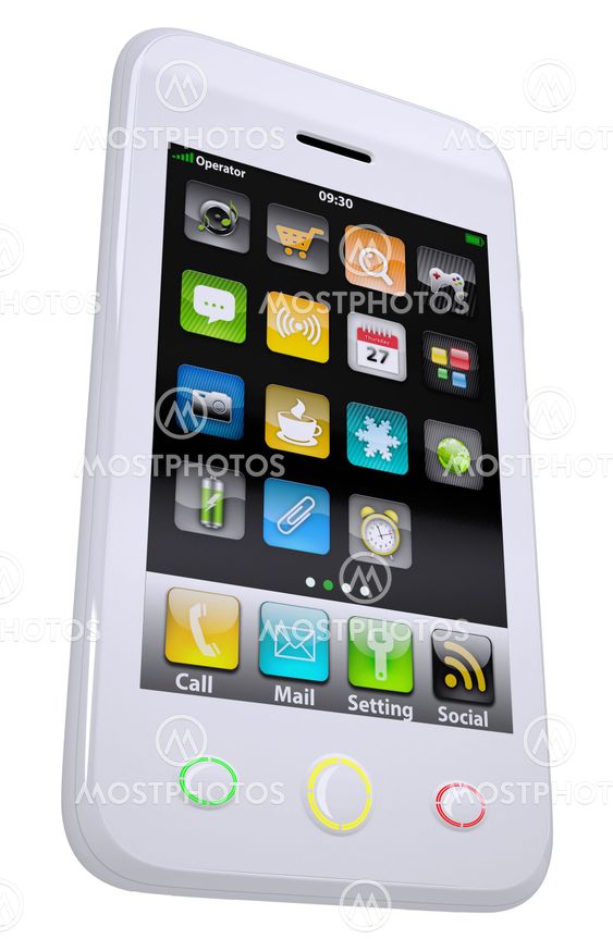 White smartphone