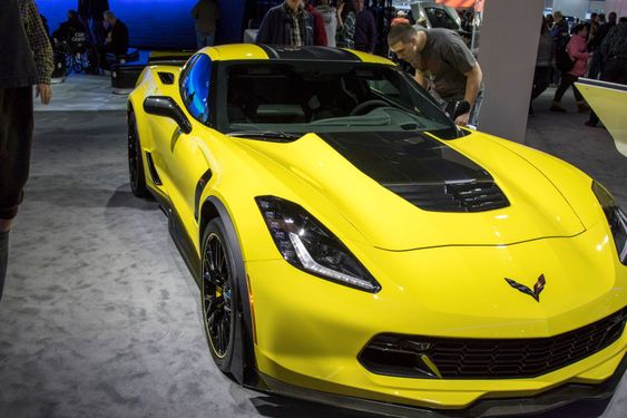 DETROIT - JANUARY 17 :The 2017 Chevrolet Corvette at The...