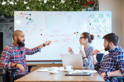 Business people working together in office