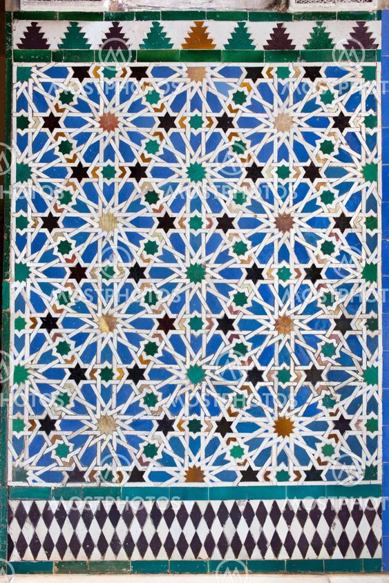 Azulejos Tiled Wall in Mudejar Style