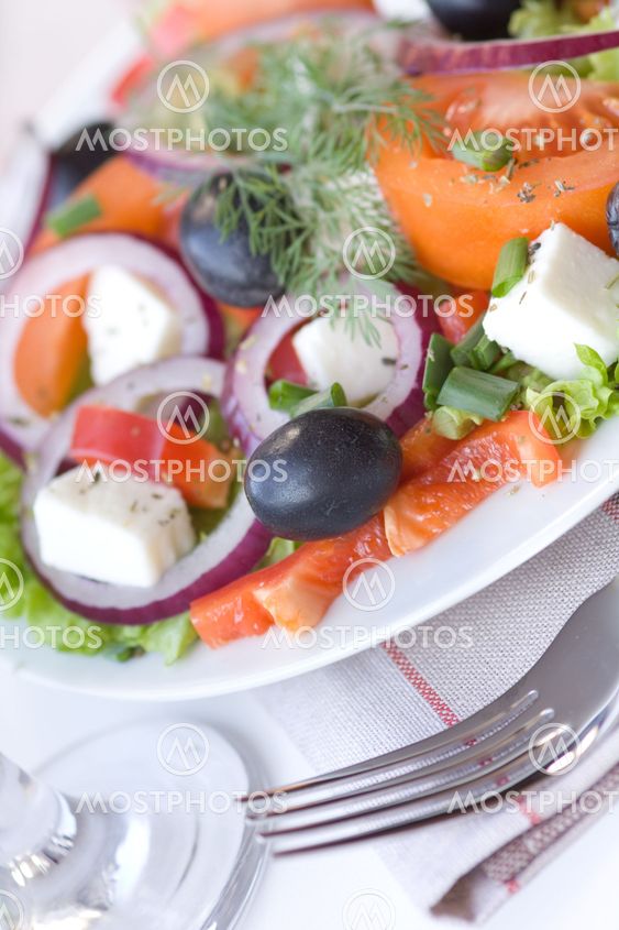 Healthy greek salad