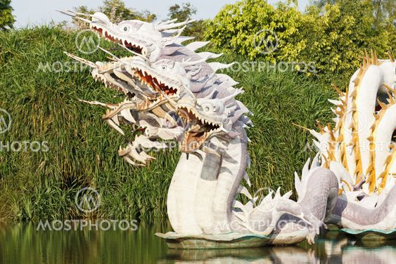 The China dragon, take photo from the Ancient City
