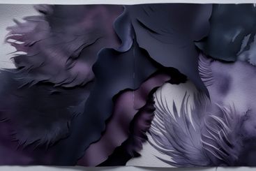 abstract background of feathers, watercolor paint...