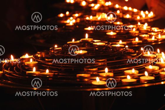 Burning candles