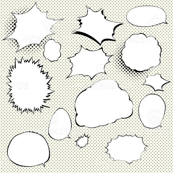Speech And Thought Bubbles.