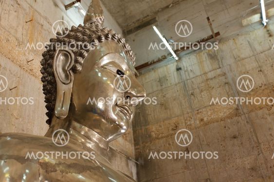 A tin buddha