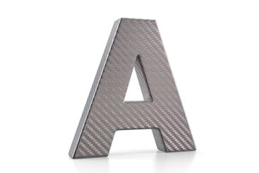 Holographic foil letter A