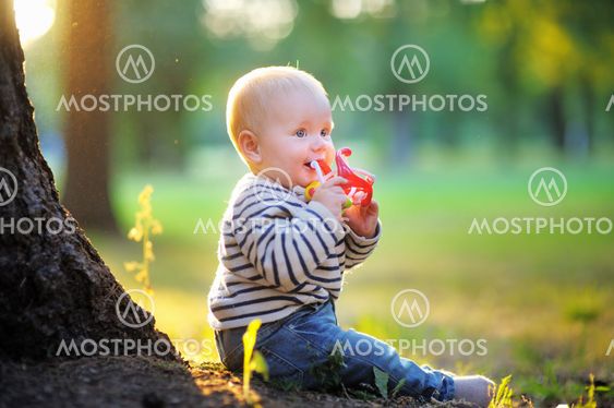 Baby boy at the park