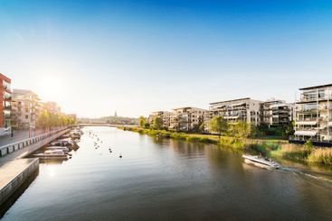 Canal in Stockholm, Sweden