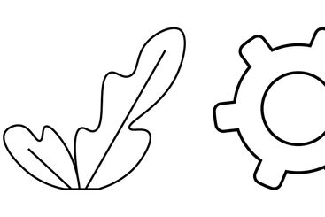 Professional Design Featuring Feather, Gear, and...