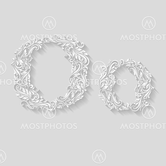 Decorated letter o