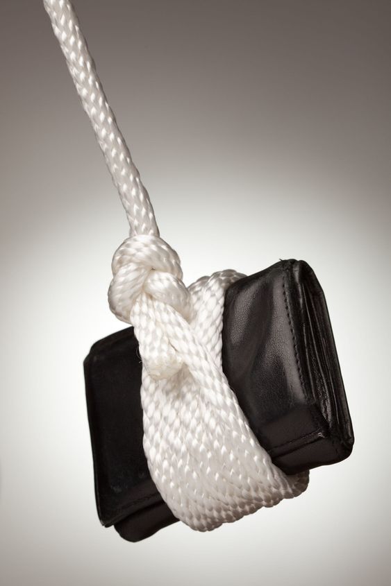 Tied Up and Hanging Wallet