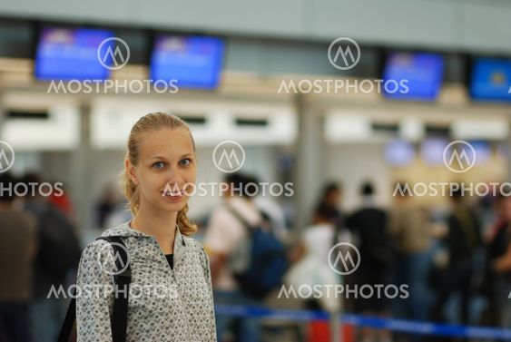 Girl in airport