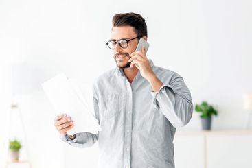 Home office concept. Confident millennial entrepreneur...