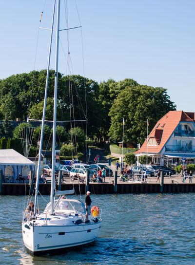 Vitte Hiddensee in Germany harbor island