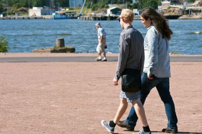 Par på promenad i Göteborg