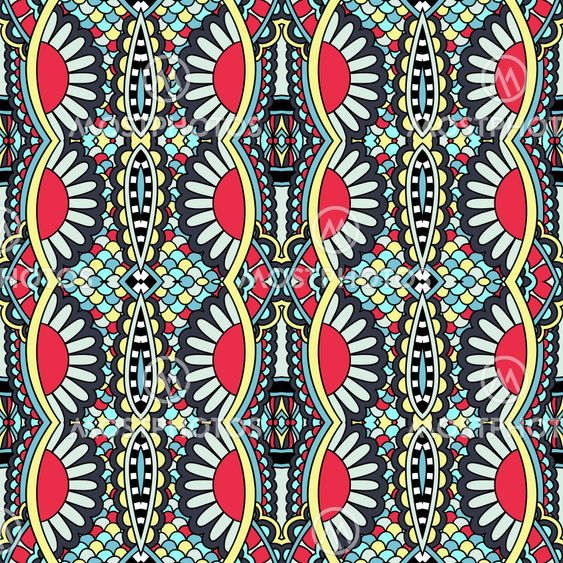 seamless geometry vintage pattern, ethnic style ornamental background, ornate floral decor for fabric design, endless texture