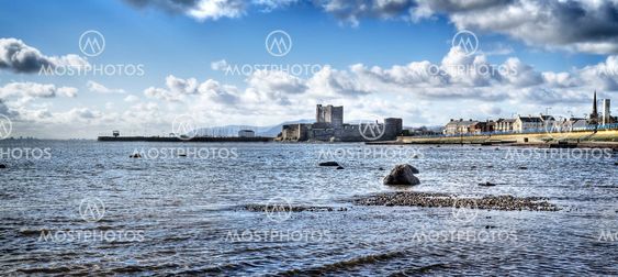 Carrickfergus Castle from Fisherman's Quay
