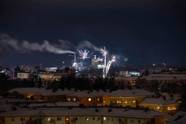 Fyrverkeri över Eskilstuna