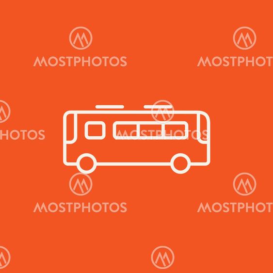 Bus line icon.
