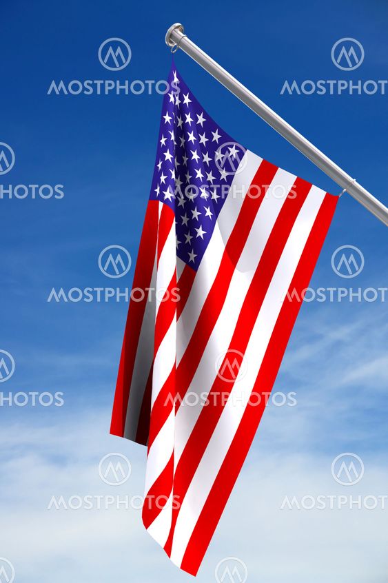 Flag of USA (clipping path)