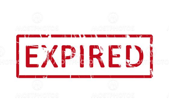 Expired rubber stamp