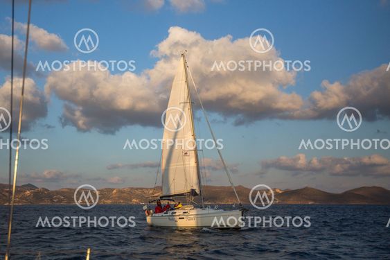 Sailing regatta 16th Ellada Autumn 2016 among Greek island group in the Aegean Sea