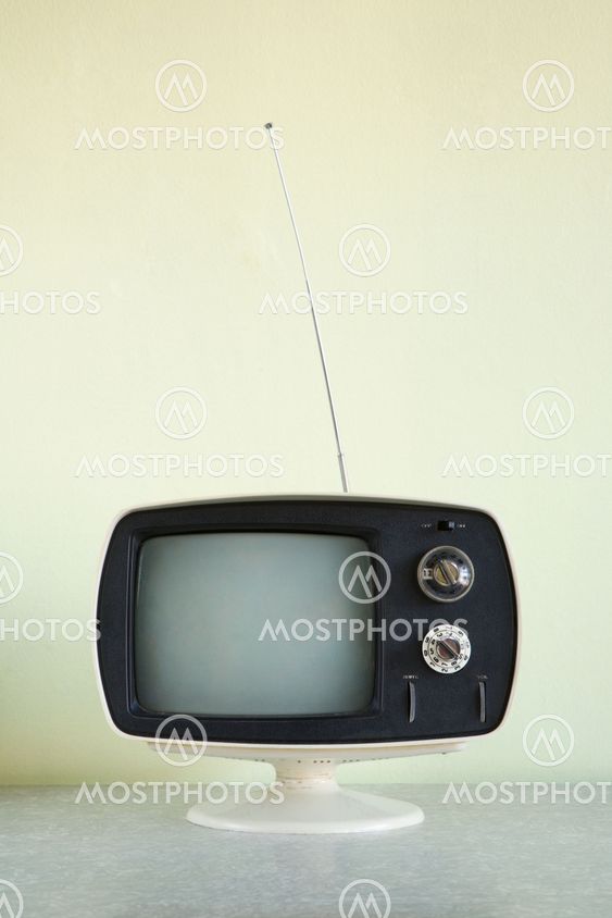Vintage television set.
