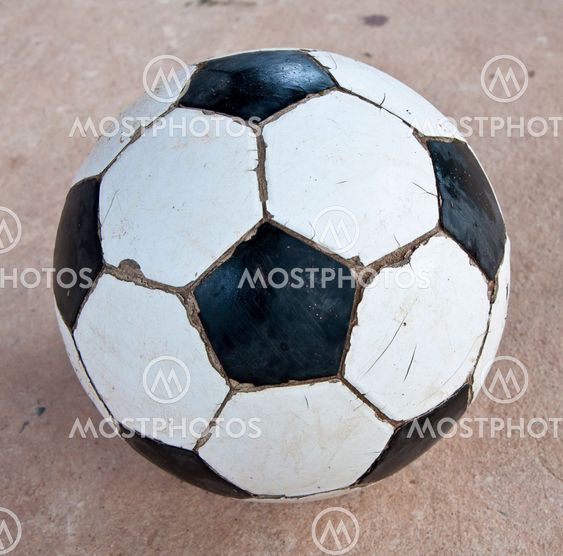 Old soccer ball