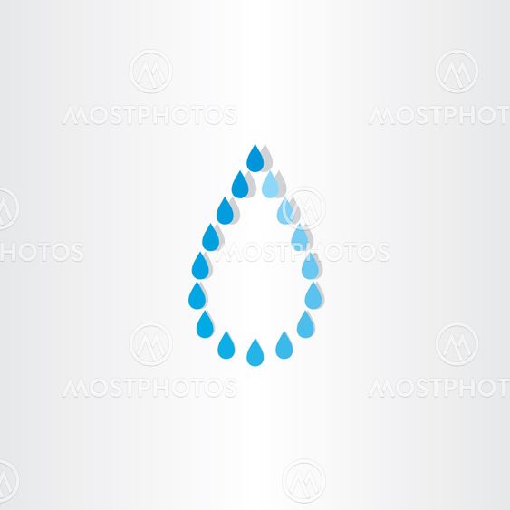 drop of water rain icon design