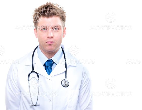 cherfull doctor with stethoscope