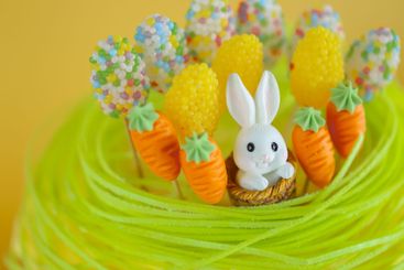 holiday baked goods with Easter sugar decor
