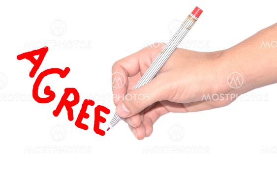 Write the word Agree