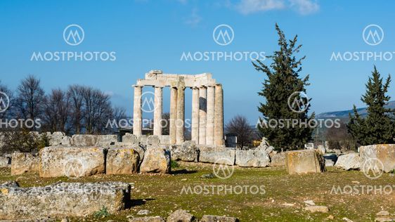 Ancient Temple of Zeus in the Nemea