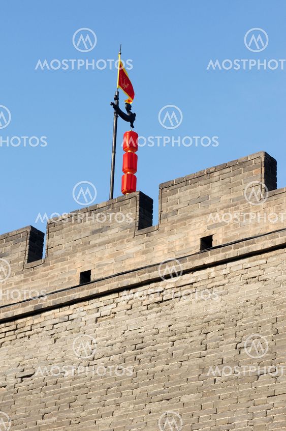 Historic city wall of Xian, China