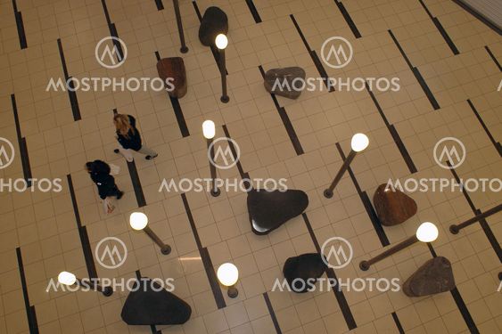 Floor in shoping center.