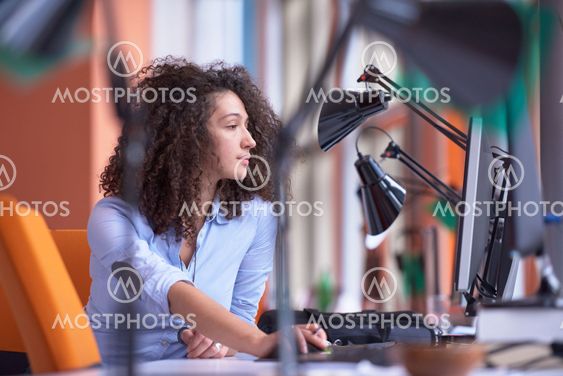 Modern business woman in the office