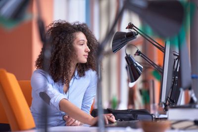 Modern business woman in the office